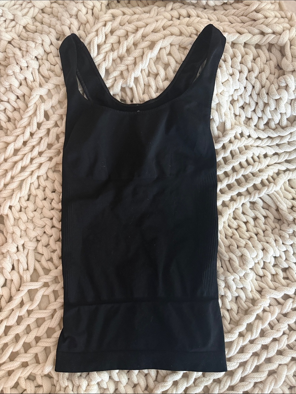 BLANQI Black Seamless Tank - Maternity/Postpartum